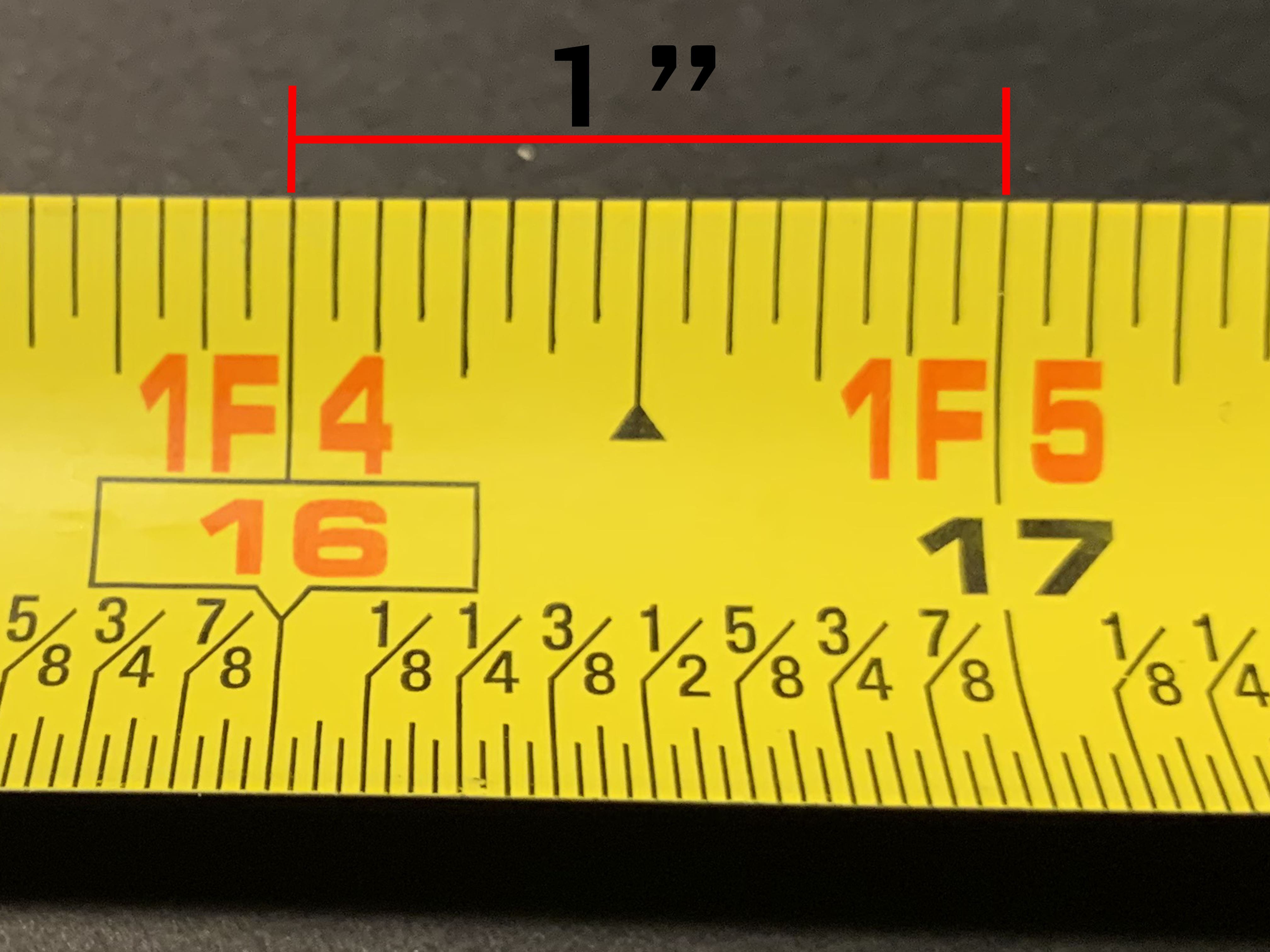 Printable Measuring Tape Inches