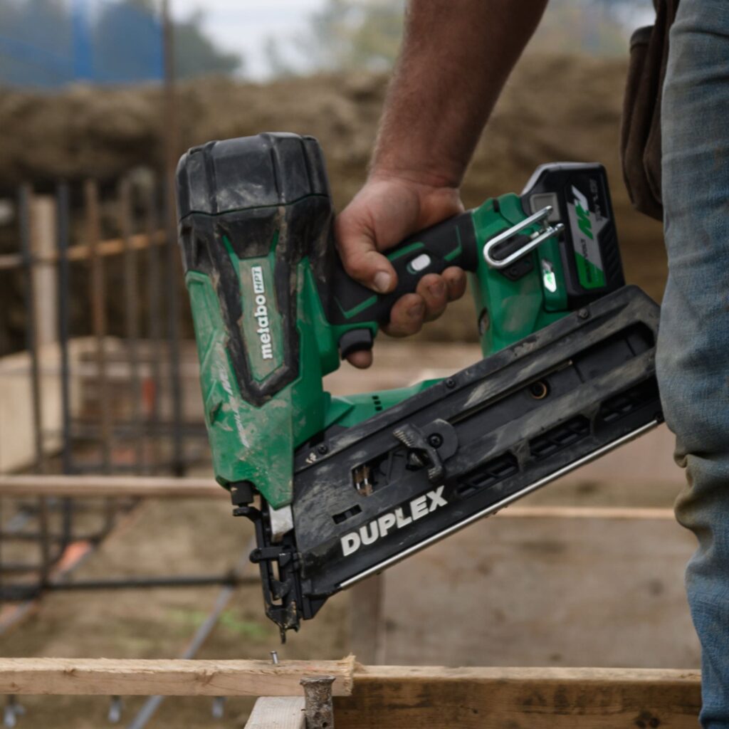 Duplex Nailer Metabo Hpt V Multivolt Cordless Toolhustle