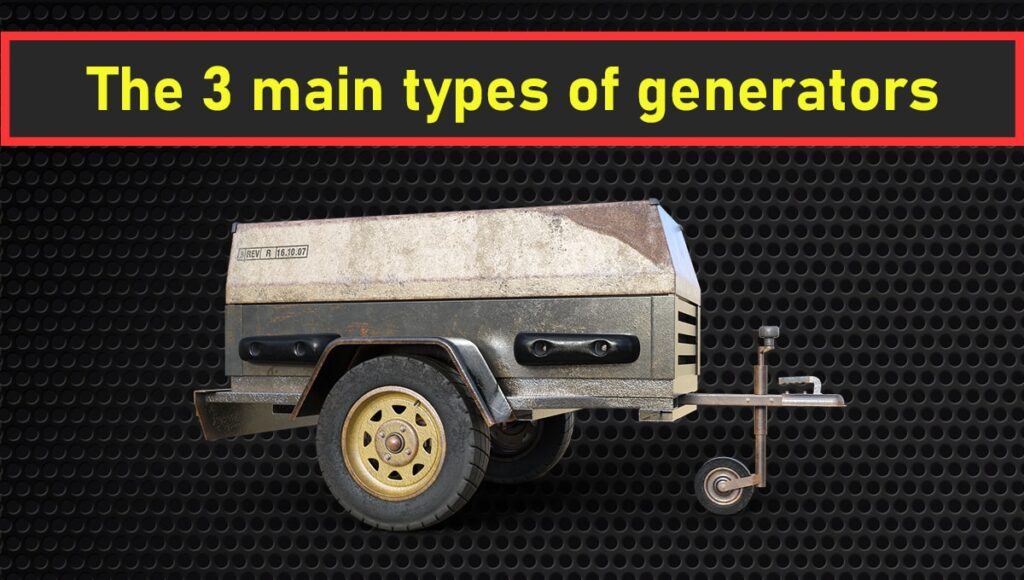 The 3 main types of generators